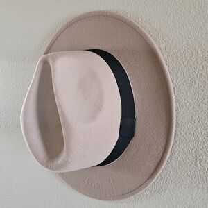 Stylish Pink Fedora Hat with Black Band